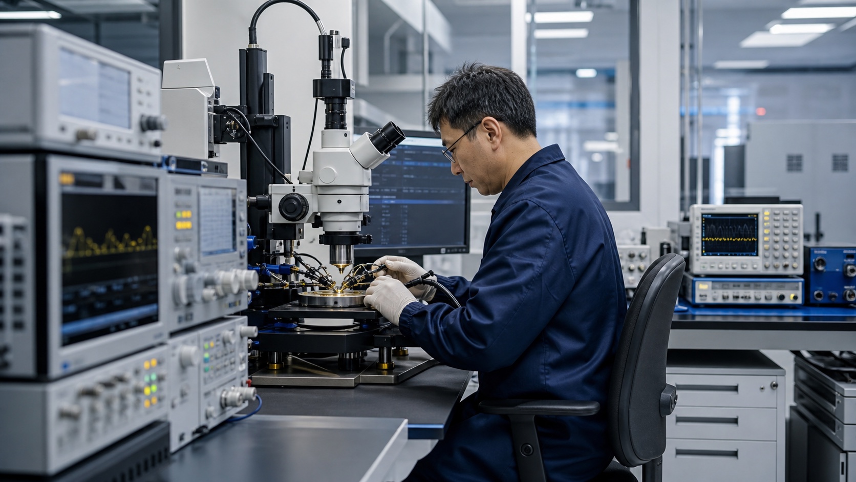 Semiconductor test bench